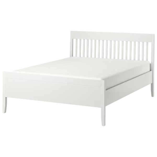 Кровать Ikea Idanas Lindbaden 140 x 200 см / Шпон / Белый photo 1 Кровать Ikea Idanas Lindbaden 140 x 200 см / Шпон / Белый photo 1