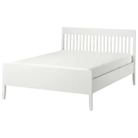Кровать Ikea Idanas Lindbaden 140 x 200 см / Шпон / Белый