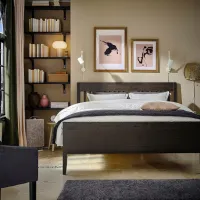 Pat Ikea Idanas Lindbaden 140 x 200 cm / Furnir / Brown photo 4