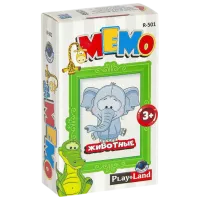 Joc de masă PlayLand Memo Animals 3+/ Joc de logică
