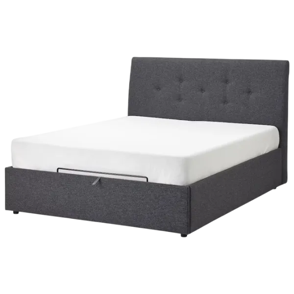 Кровать Ikea Idanas 140 x 200 см / Шпон / Серый photo 1