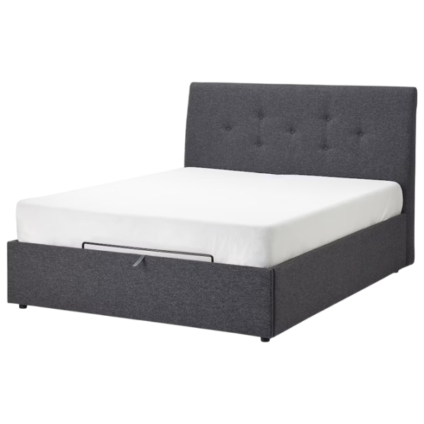 Кровать Ikea Idanas 140 x 200 см / Шпон / Серый photo 1