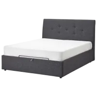 Кровать Ikea Idanas 140 x 200 см / Шпон / Серый