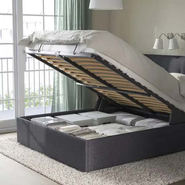 Кровать Ikea Idanas 140 x 200 см / Шпон / Серый photo 2