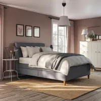Кровать Ikea Idanas 140 x 200 см / Шпон / Серый photo 2