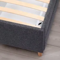 Кровать Ikea Idanas 140 x 200 см / Шпон / Серый photo 4