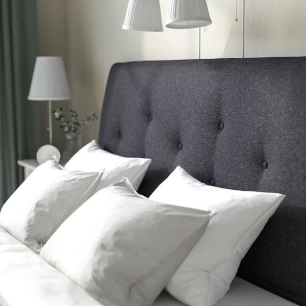 Кровать Ikea Idanas 140 x 200 см / Шпон / Серый photo 5