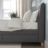 Кровать Ikea Idanas 140 x 200 см / Шпон / Серый photo 7