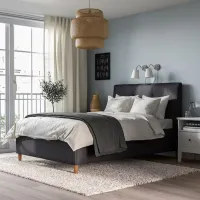Кровать Ikea Idanas 140 x 200 см / Шпон / Серый photo 8