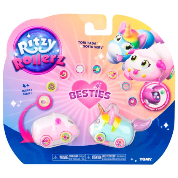 Set de mașini Tomy Ritzy Rollerz Tori și Sofia RR46811  / / Pink Pink photo 8 Set de mașini Tomy Ritzy Rollerz Tori și Sofia RR46811  / / Pink Pink photo 8