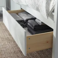 Кровать Ikea Idanas 140 x 200 см / Шпон / Белый photo 2