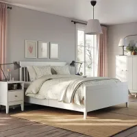 Кровать Ikea Idanas 140 x 200 см / Шпон / Белый photo 5