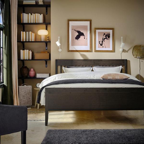Кровать Ikea Idanas 160 x 200 см / Шпон / Коричневый photo 6