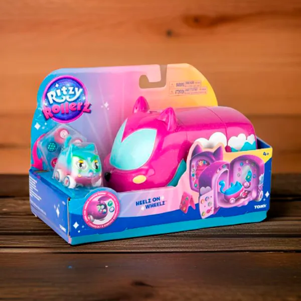 Set de mașini Tomy Ritzy Rollerz Magazin de pantofi Tocuri pe Roți RR46829  / / Green Pink photo 10