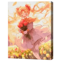 Pictură pe numere Art Gallery În cîmpul de lalele EX8369 40 x 30 cm / Verticală