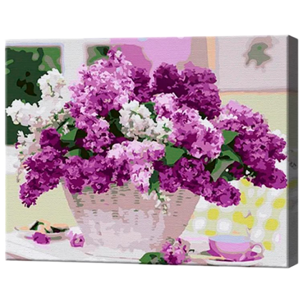 Pictură pe numere Art Gallery Buchet de liliac EX6921 40 x 30 cm / Orizontală photo 1