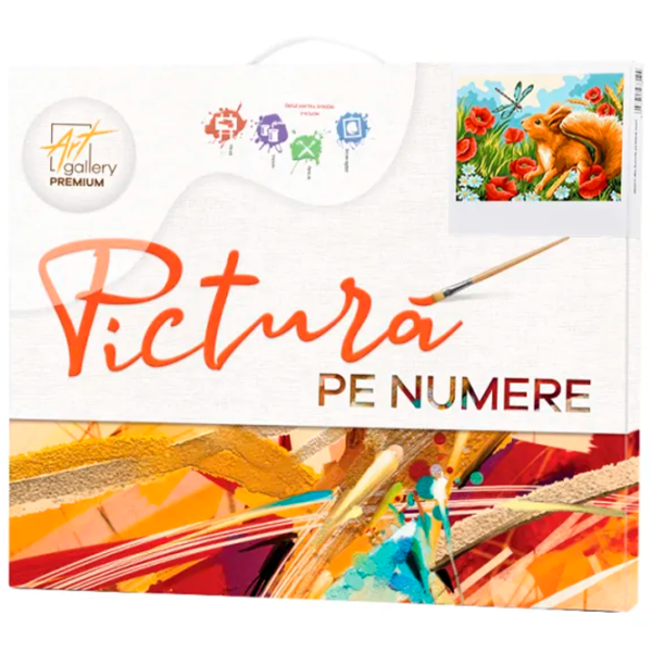 Pictură pe numere Art Gallery Veverița și libelula EX7458 40 x 30 cm / Orizontală photo 3