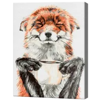 Картина по номерам Art Gallery Улыбающийся лис EX7009 40 x 30 cm / Вертикальная