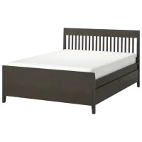 Кровать Ikea Idanas 140 x 200 см / Шпон / Коричневый
