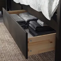 Кровать Ikea Idanas 140 x 200 см / Шпон / Коричневый photo 4