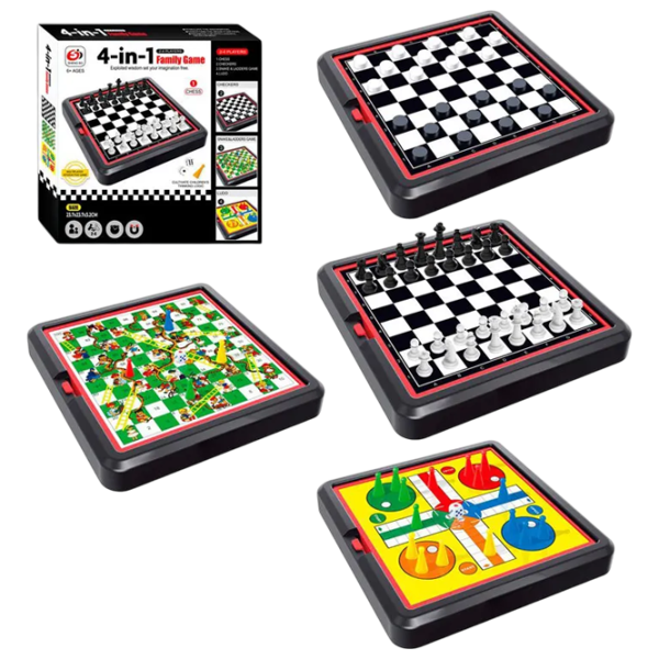 Настольная игра Insportline 4 in 1 5+/ Людо  photo 1