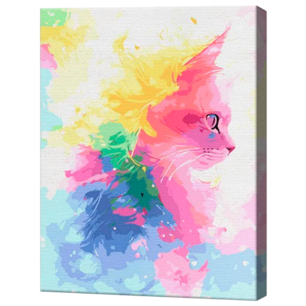 Pictură pe numere Art Gallery Motan în ceața multicoloră EX8610 40 x 30 cm / Verticală photo 1