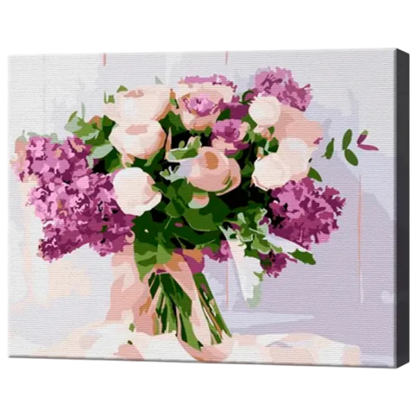 Картина по номерам Art Gallery Букет роз и сирени EX6897 40 x 30 cm / Горизонтальная photo 1