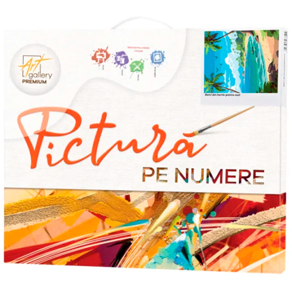 Pictură pe numere Art Gallery Plajă pustie EX8536 40 x 30 cm / Verticală photo 2