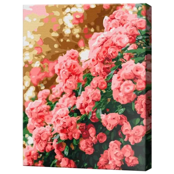 Картина по номерам Art Gallery Розовый куст в цвету EX8505 40 x 30 cm / Вертикальная photo 1