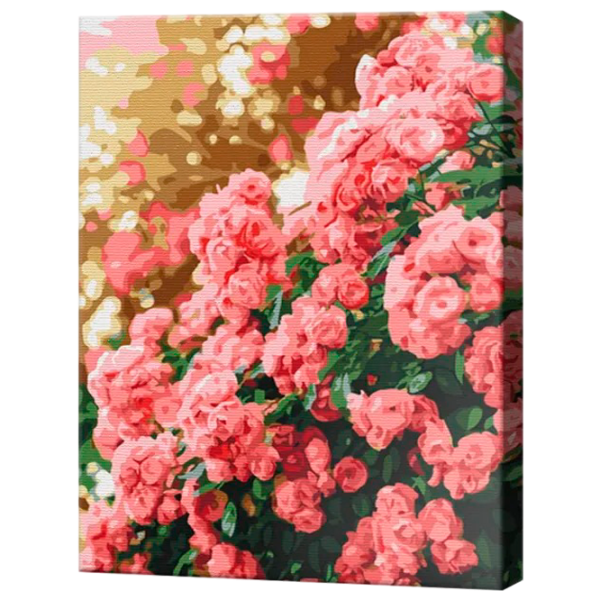 Картина по номерам Art Gallery Розовый куст в цвету EX8505 40 x 30 cm / Вертикальная photo 1