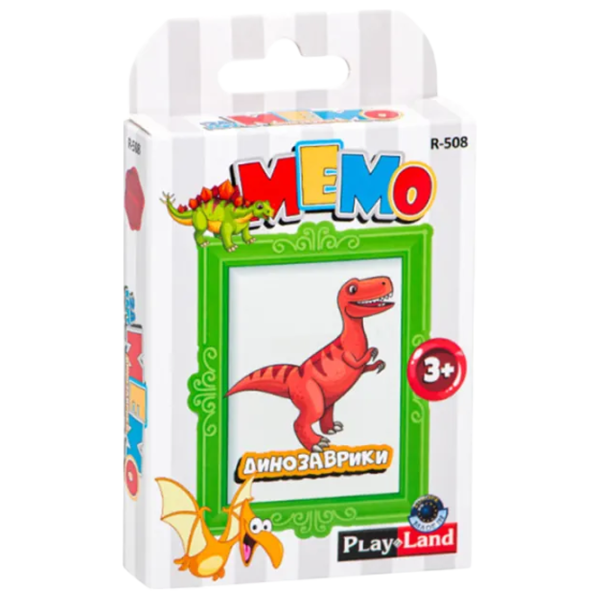 Joc de masă PlayLand Memo Dinosaurs 3+/ Memorie photo 1