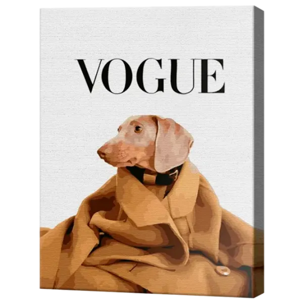 Pictură pe numere Art Gallery Câinele în vogă EX866 40 x 30 cm / Verticală photo 1