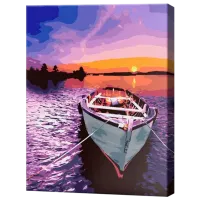 Картина по номерам Art Gallery Лодка на закате EX8331 40 x 30 cm / Вертикальная