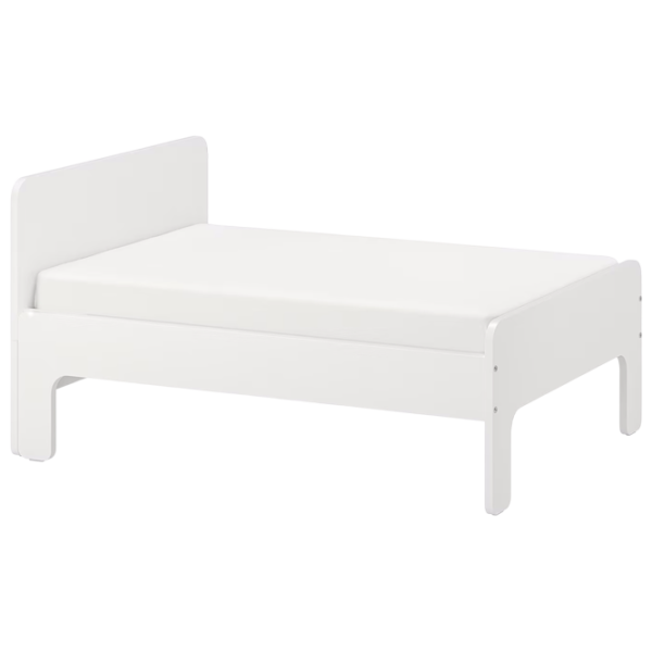 Pat pentru copii Ikea Slakt 80 x 200 cm / Masiv / White photo 1