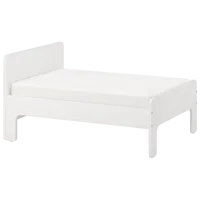 Pat pentru copii Ikea Slakt 80 x 200 cm / Masiv / White