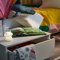 Детская кровать Ikea Slakt 3 90 x 200 см / Массив / Белый photo 3