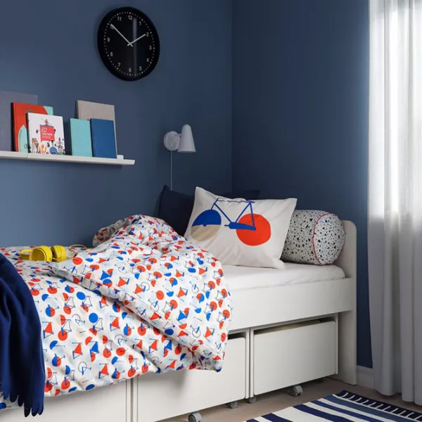 Детская кровать Ikea Slakt 3 90 x 200 см / Массив / Белый photo 4