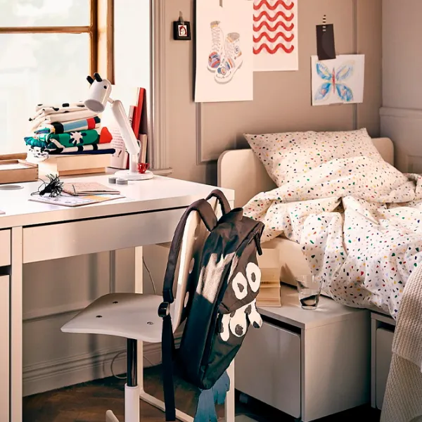 Детская кровать Ikea Slakt 3 90 x 200 см / Массив / Белый photo 6