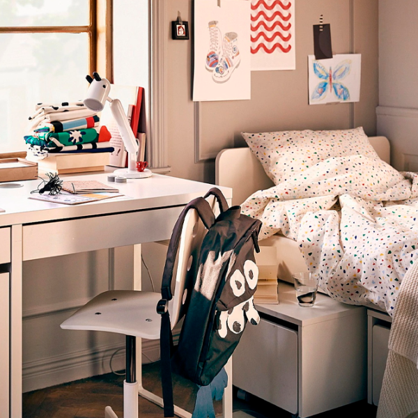 Детская кровать Ikea Slakt 3 90 x 200 см / Массив / Белый photo 6