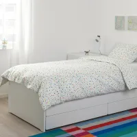 Кровать Ikea Slakt 90 x 200 см / Массив / Белый photo 3