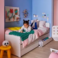 Кровать Ikea Slakt 90 x 200 см / Массив / Белый photo 10