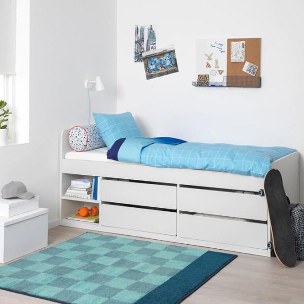 Детская кровать Ikea Slakt 90 x 200 см / Массив / Белый photo 3