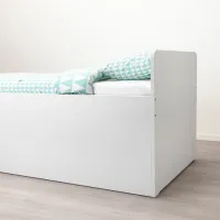 Детская кровать Ikea Slakt 90 x 200 см / Массив / Белый photo 5