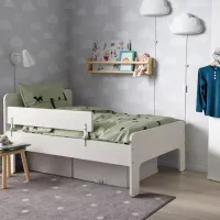 Детская кровать Ikea Slakt/Nattapa 80 x 200 cm / Массив / Белый photo 5