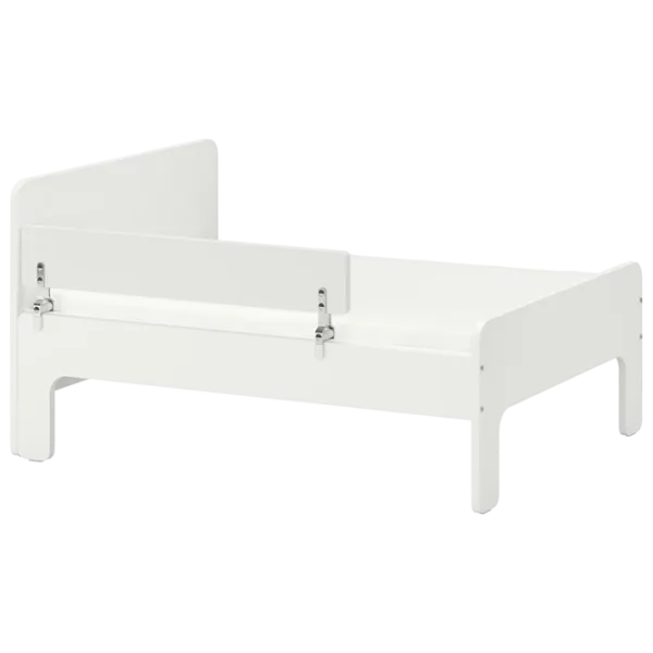 Детская кровать Ikea Slakt/Nattapa 90 x 200 см / Массив / Белый photo 1