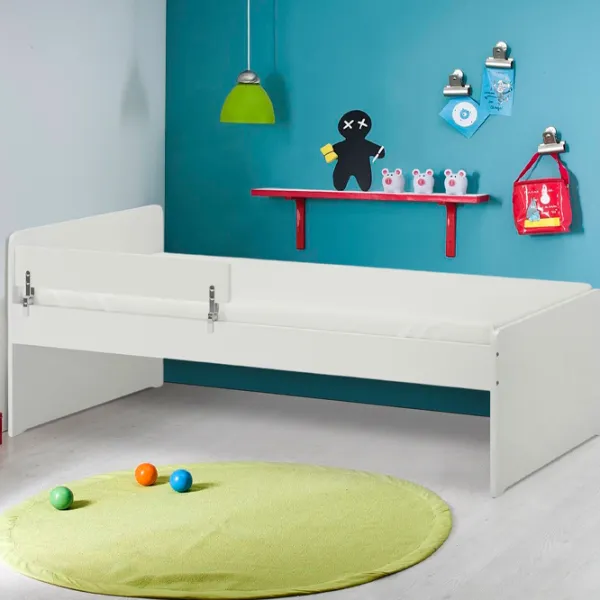 Детская кровать Ikea Slakt/Nattapa 90 x 200 см / Массив / Белый photo 4