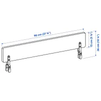 Pat pentru copii Ikea Slakt/Nattapa 90 x 200 cm / Masiv / White photo 6