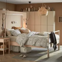 Кровать Ikea Gjora Luroy 160 x 200 см / Шпон / Wood photo 2
