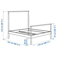 Кровать Ikea Gjora Luroy 160 x 200 см / Шпон / Wood photo 11