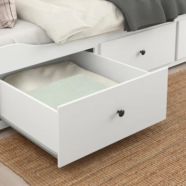 Кровать Ikea Hemnes Afjall Medium 80 x 200 cm / Массив / Белый photo 4